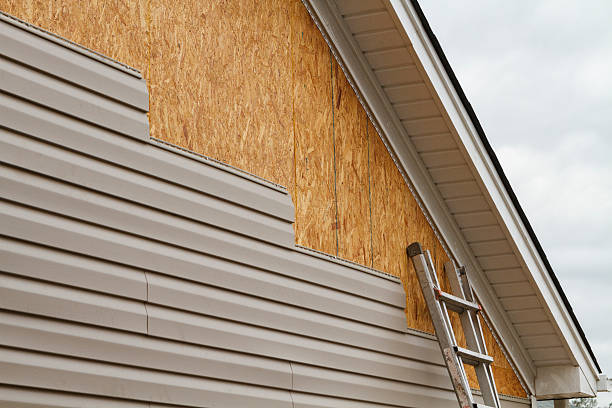 Professional Storm Damage Siding Repair technician working in Henderson, TX